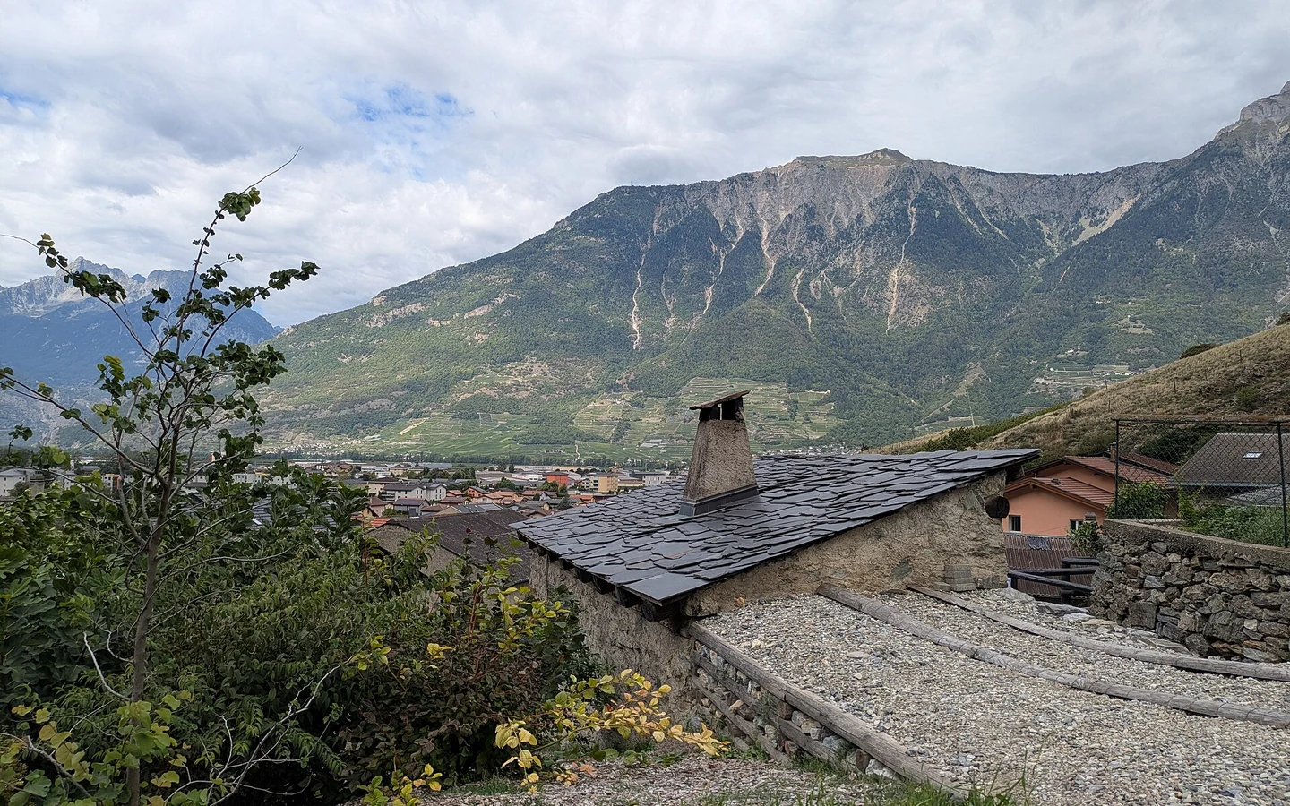The exterior of the communal bread oven at Charrat.